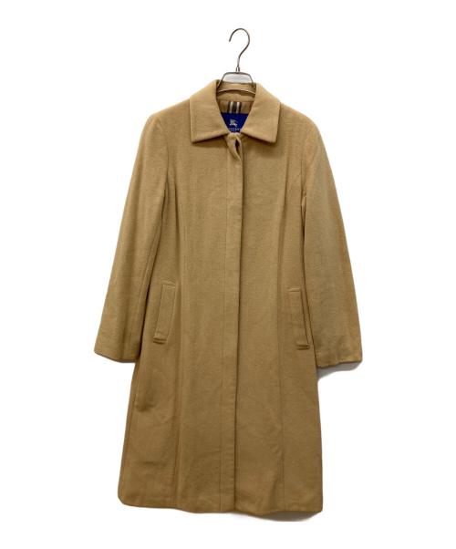 BURBERRY BLUE LABEL（バーバリー ブルー レーベル）BURBERRY BLUE LABEL (バーバリー ブルー レーベル) アンゴラステンカラーコート ベージュ サイズ:40の古着・服飾アイテム