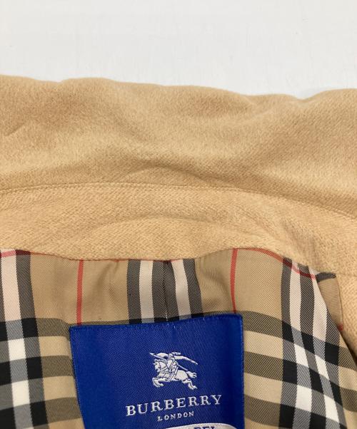 BURBERRY BLUE LABEL（バーバリー ブルー レーベル）BURBERRY BLUE LABEL (バーバリー ブルー レーベル) アンゴラステンカラーコート ベージュ サイズ:40の古着・服飾アイテム