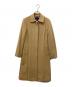 BURBERRY BLUE LABEL（バーバリー ブルー レーベル）の古着「アンゴラステンカラーコート」｜ベージュ