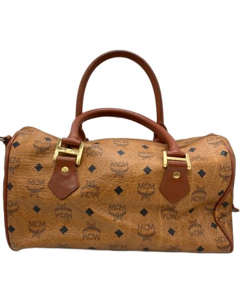 MCM（エムシーエム）MCM (エムシーエム) ヴィセトス柄ボストンバッグ ブラウンの古着・服飾アイテム