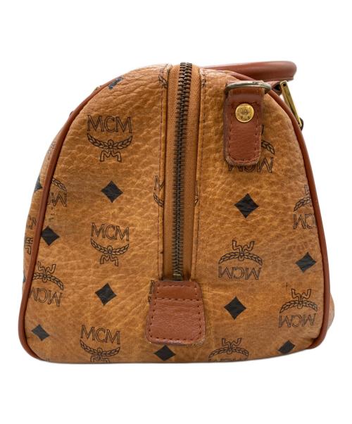 MCM（エムシーエム）MCM (エムシーエム) ヴィセトス柄ボストンバッグ ブラウンの古着・服飾アイテム