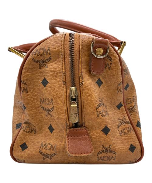 MCM（エムシーエム）MCM (エムシーエム) ヴィセトス柄ボストンバッグ ブラウンの古着・服飾アイテム