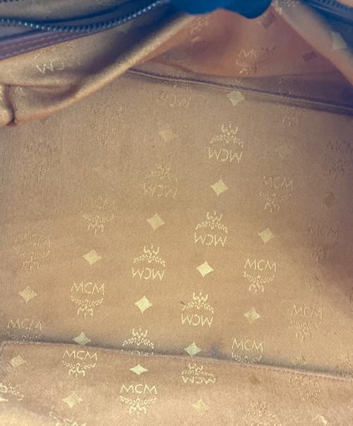 MCM（エムシーエム）MCM (エムシーエム) ヴィセトス柄ボストンバッグ ブラウンの古着・服飾アイテム