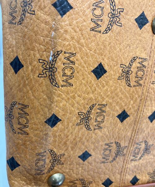 MCM（エムシーエム）MCM (エムシーエム) ヴィセトス柄ボストンバッグ ブラウンの古着・服飾アイテム