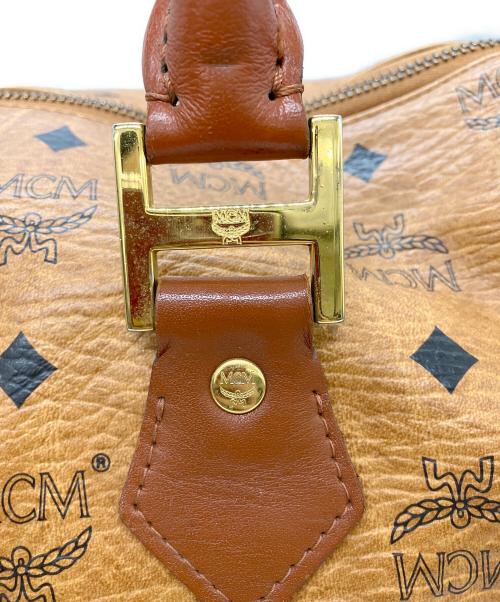 MCM（エムシーエム）MCM (エムシーエム) ヴィセトス柄ボストンバッグ ブラウンの古着・服飾アイテム