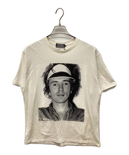 Hysteric Glamour（ヒステリックグラマー）Hysteric Glamour (ヒステリックグラマー) DENNIS MORRIS / JOHN IN JAMAICA Tシャツ ホワイト サイズ:XLの古着・服飾アイテム