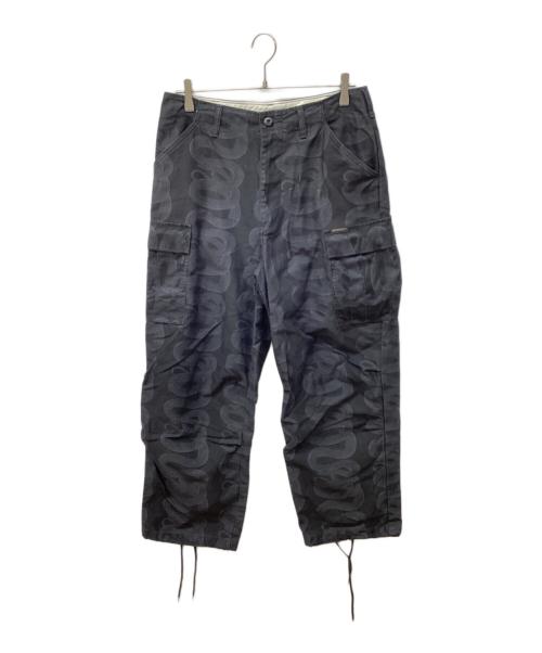 Hysteric Glamour（ヒステリックグラマー）Hysteric Glamour (ヒステリックグラマー) SNAKE LOOP柄 6ポケット カーゴパンツ ブラック サイズ:Mの古着・服飾アイテム