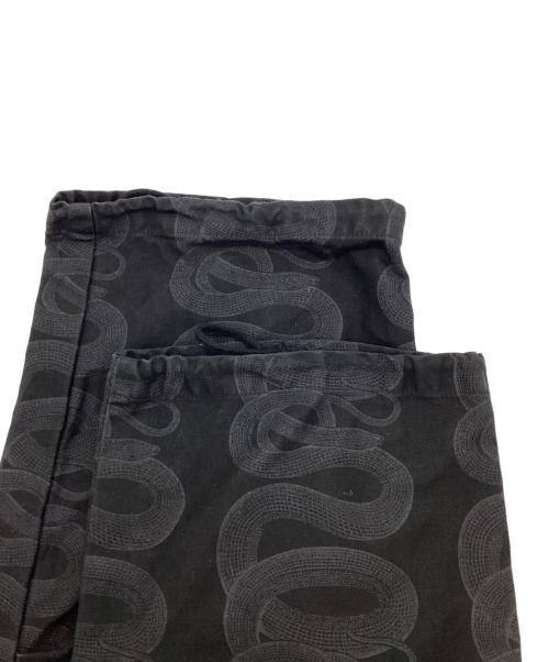 Hysteric Glamour（ヒステリックグラマー）Hysteric Glamour (ヒステリックグラマー) SNAKE LOOP柄 6ポケット カーゴパンツ ブラック サイズ:Mの古着・服飾アイテム