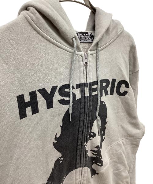 Hysteric Glamour（ヒステリックグラマー）Hysteric Glamour (ヒステリックグラマー) HGAS/WOMAN HEAD ジップアップパーカー グレー サイズ:Lの古着・服飾アイテム