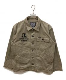 Hysteric Glamour（ヒステリックグラマー）の古着「HYS SPACE BENDER M-44 HBTシャツジャケット」｜ベージュ