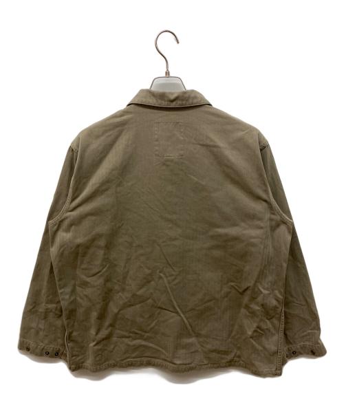 Hysteric Glamour（ヒステリックグラマー）Hysteric Glamour (ヒステリックグラマー) HYS SPACE BENDER M-44 HBTシャツジャケット ベージュ サイズ:Lの古着・服飾アイテム