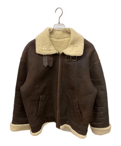 wilsons leather（ウィルソンズレザー）wilsons leather (ウィルソンズレザー) ムートンジャケット ブラウン サイズ:XLの古着・服飾アイテム