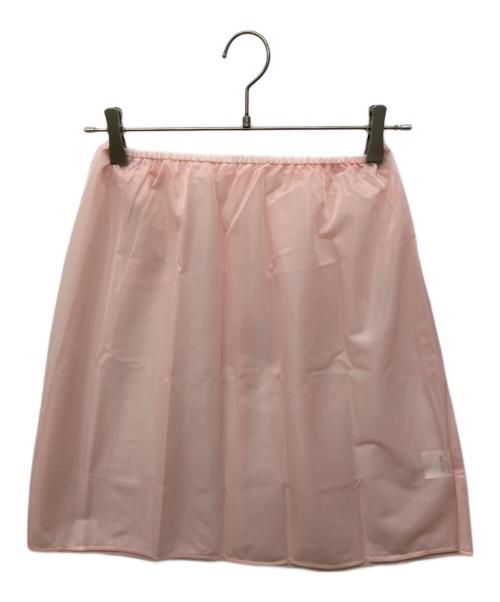 BLUE LABEL CRESTBRIDGE（ブルーレーベルクレストブリッジ）BLUE LABEL CRESTBRIDGE (ブルーレーベルクレストブリッジ) ピマコットンプレーティング天竺パーシャルチェックドレス ピンク サイズ:36 未使用品の古着・服飾アイテム