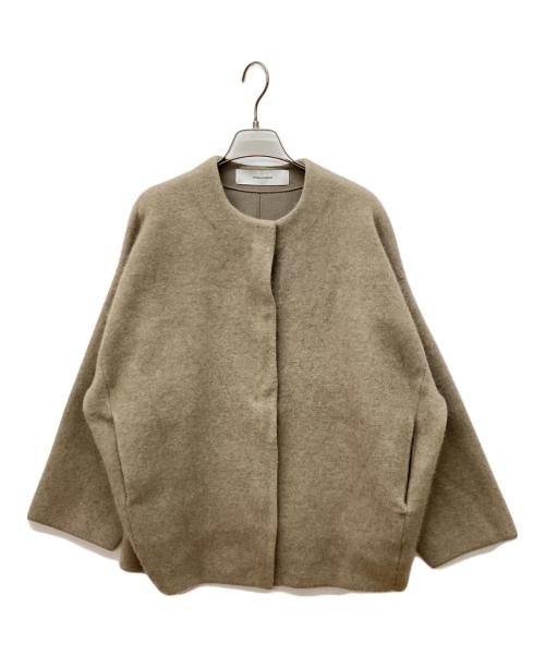 JOURNAL STANDARD（ジャーナルスタンダード）JOURNAL STANDARD (ジャーナルスタンダード) ダブルフェイスコクーンニットジャケット ブラウン サイズ:FREEの古着・服飾アイテム