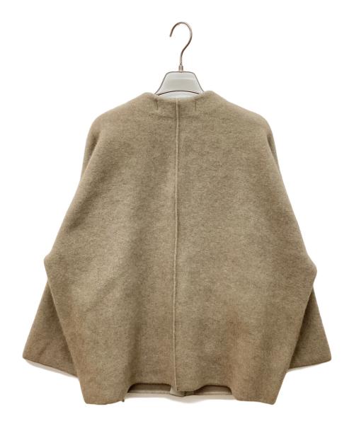 JOURNAL STANDARD（ジャーナルスタンダード）JOURNAL STANDARD (ジャーナルスタンダード) ダブルフェイスコクーンニットジャケット ブラウン サイズ:FREEの古着・服飾アイテム
