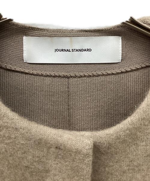 JOURNAL STANDARD（ジャーナルスタンダード）JOURNAL STANDARD (ジャーナルスタンダード) ダブルフェイスコクーンニットジャケット ブラウン サイズ:FREEの古着・服飾アイテム