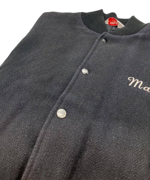 EMPIRE（エンパイア）EMPIRE (エンパイア) ヴィンテージレザー切り替えスタジャン ブラック サイズ:XLの古着・服飾アイテム