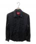 Supreme（シュプリーム）の古着「SNAKESKIN JACQUARD SHIRT」｜ブラック