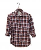 Vivienne Westwood manヴィヴィアン ウェストウッド マン）の古着「チェックリネンシャツ」｜レッド