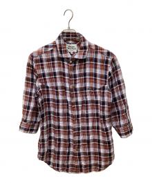 Vivienne Westwood man（ヴィヴィアン ウェストウッド マン）の古着「チェックリネンシャツ」｜レッド