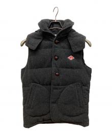 DANTON×BEAMS（ダントン×ビームス）の古着「ウールモッサダウンベスト」｜グレー