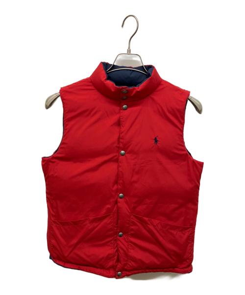 POLO RALPH LAUREN（ポロ・ラルフローレン）POLO RALPH LAUREN (ポロ・ラルフローレン) リバーシブルダウンベスト ネイビー サイズ:Lの古着・服飾アイテム