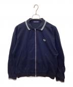 FRED PERRY×BEAUTY&YOUTHフレッドペリー×ビューティーアンドユース）の古着「Zip-Through Pique Polo Shirt」｜ネイビー