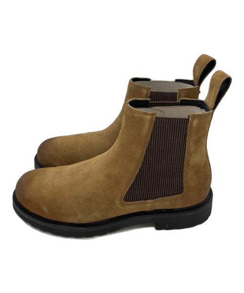 DIESEL（ディーゼル）DIESEL (ディーゼル) ヌバックレザー サイドゴアブーツ ブラウン サイズ:28cmの古着・服飾アイテム
