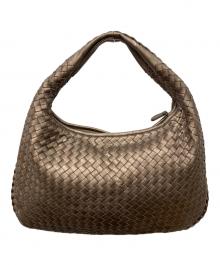 BOTTEGA VENETA（ボッテガベネタ）の古着「イントレチャートワンショルダーバッグ/ホーボーバッグ」｜ブロンズ