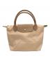 LONGCHAMP（ロンシャン）の古着「ルプリアージュトートバッグ」｜ベージュ