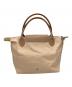 LONGCHAMP (ロンシャン) ルプリアージュトートバッグ ベージュ：8000円