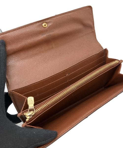 LOUIS VUITTON（ルイ ヴィトン）LOUIS VUITTON (ルイ ヴィトン) ポルトフォイユ・サラ 長財布 ブラウンの古着・服飾アイテム