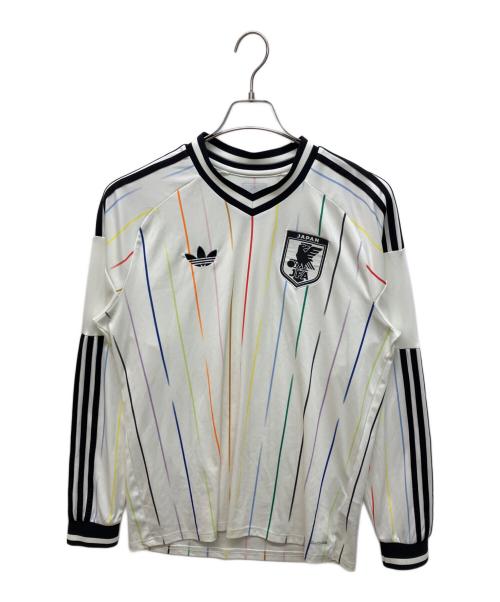 adidas Originals（アディダスオリジナル）adidas originals (アディダスオリジナル) サッカー日本代表 2026 アウェイ レプリカ ユニフォーム 長袖 ホワイト サイズ:2XLの古着・服飾アイテム