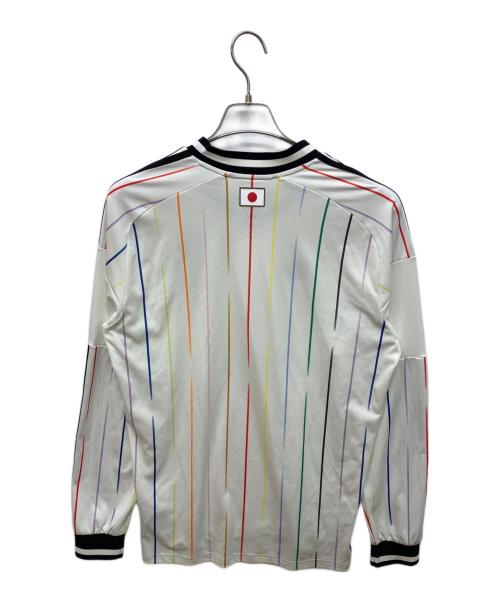 adidas Originals（アディダスオリジナル）adidas originals (アディダスオリジナル) サッカー日本代表 2026 アウェイ レプリカ ユニフォーム 長袖 ホワイト サイズ:2XLの古着・服飾アイテム