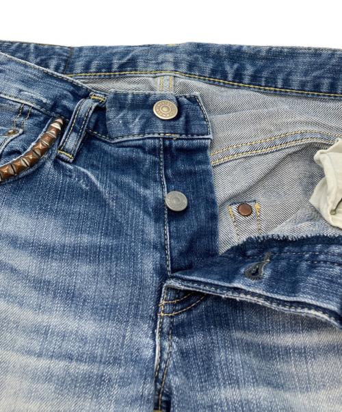 Hysteric Glamour（ヒステリックグラマー）Hysteric Glamour (ヒステリックグラマー) MC5 GUITAR ARMY スタッズデニムパンツ インディゴ サイズ:XXSの古着・服飾アイテム