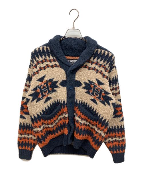 Hysteric Glamour（ヒステリックグラマー）Hysteric Glamour (ヒステリックグラマー) SEE NO EVIL ジャカード ショールカーディガン ベージュ サイズ:Mの古着・服飾アイテム