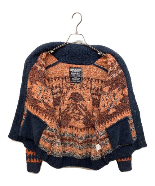 Hysteric Glamour（ヒステリックグラマー）Hysteric Glamour (ヒステリックグラマー) SEE NO EVIL ジャカード ショールカーディガン ベージュ サイズ:Mの古着・服飾アイテム