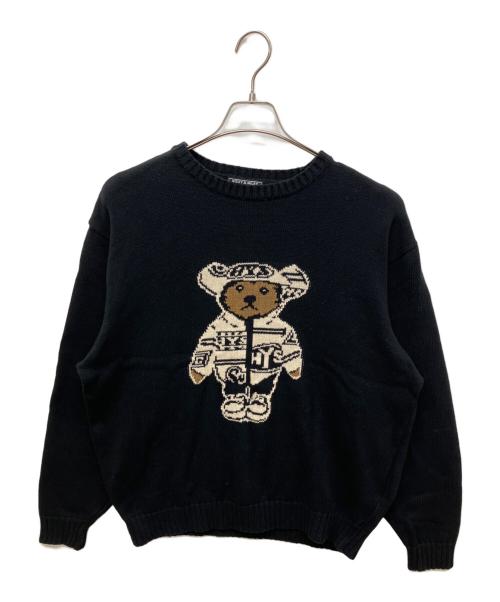 Hysteric Glamour（ヒステリックグラマー）Hysteric Glamour (ヒステリックグラマー) BEAR PANTHERジャカード セーター ブラック サイズ:Lの古着・服飾アイテム