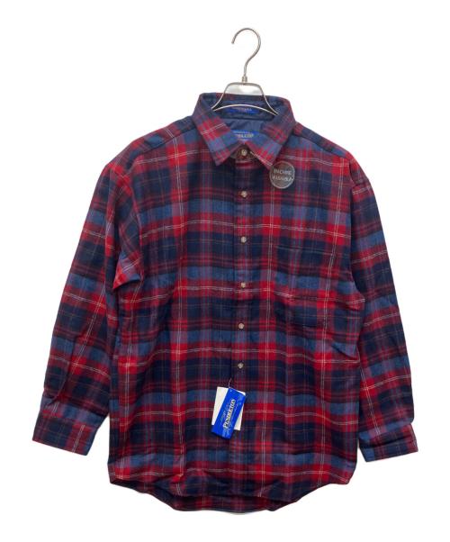 PENDLETON（ペンドルトン）PENDLETON (ペンドルトン) オンブレチャックネルシャツ レッド×ネイビー サイズ:L 未使用品の古着・服飾アイテム