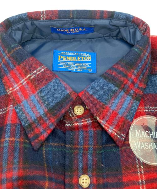 PENDLETON（ペンドルトン）PENDLETON (ペンドルトン) オンブレチャックネルシャツ レッド×ネイビー サイズ:L 未使用品の古着・服飾アイテム
