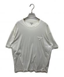 PRADA（プラダ）の古着「トライアングルロゴTシャツ」｜ホワイト