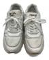 PRADA (プラダ) Prax 01 Re-Nylon ブラッシュドレザースニーカー ホワイト サイズ:9 1/2：18000円