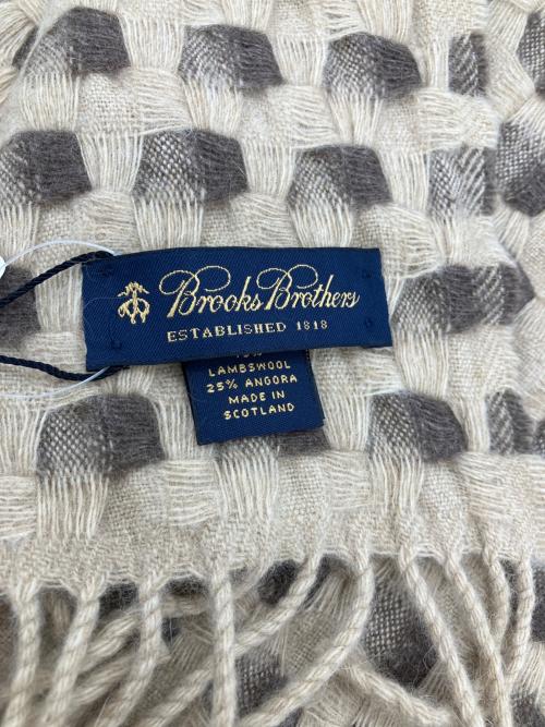 BROOKS BROTHERS（ブルックスブラザーズ）BROOKS BROTHERS (ブルックスブラザーズ) アンゴラウールマフラー ベージュの古着・服飾アイテム