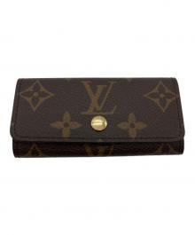 LOUIS VUITTON（ルイ ヴィトン）の古着「キーケース ミュルティクレ 4　モノグラム」｜ブラウン