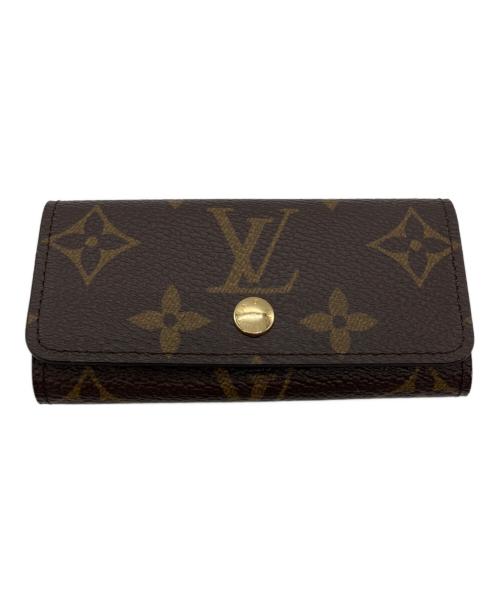 LOUIS VUITTON（ルイ ヴィトン）LOUIS VUITTON (ルイ ヴィトン) キーケース ミュルティクレ 4　モノグラム ブラウンの古着・服飾アイテム