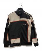 Y-3ワイスリー）の古着「JAQUARD TRACK JACKET」｜ブラック×ベージュ