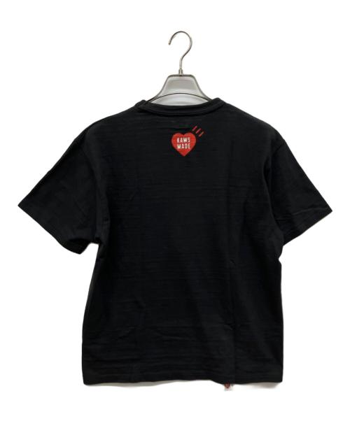 HUMAN MADE（ヒューマンメイド）HUMAN MADE (ヒューマンメイド) KAWS (カウズ) コラボシロクマロゴTシャツ ブラック サイズ:Lの古着・服飾アイテム