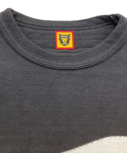 HUMAN MADE（ヒューマンメイド）HUMAN MADE (ヒューマンメイド) KAWS (カウズ) コラボシロクマロゴTシャツ ブラック サイズ:Lの古着・服飾アイテム