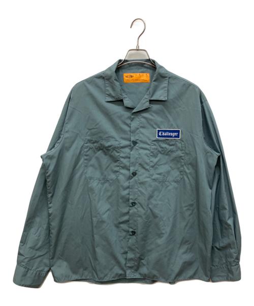 CHALLENGER（チャレンジャー）CHALLENGER (チャレンジャー) L/S WORKER SHIRT グリーン サイズ:XLの古着・服飾アイテム