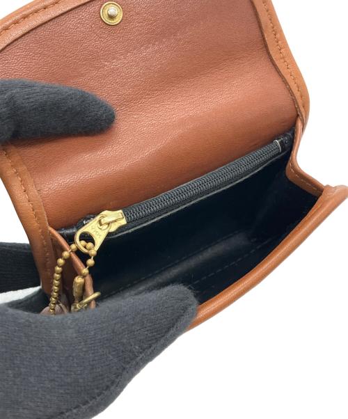 COACH（コーチ）COACH (コーチ) レザーコインケース ブラウンの古着・服飾アイテム